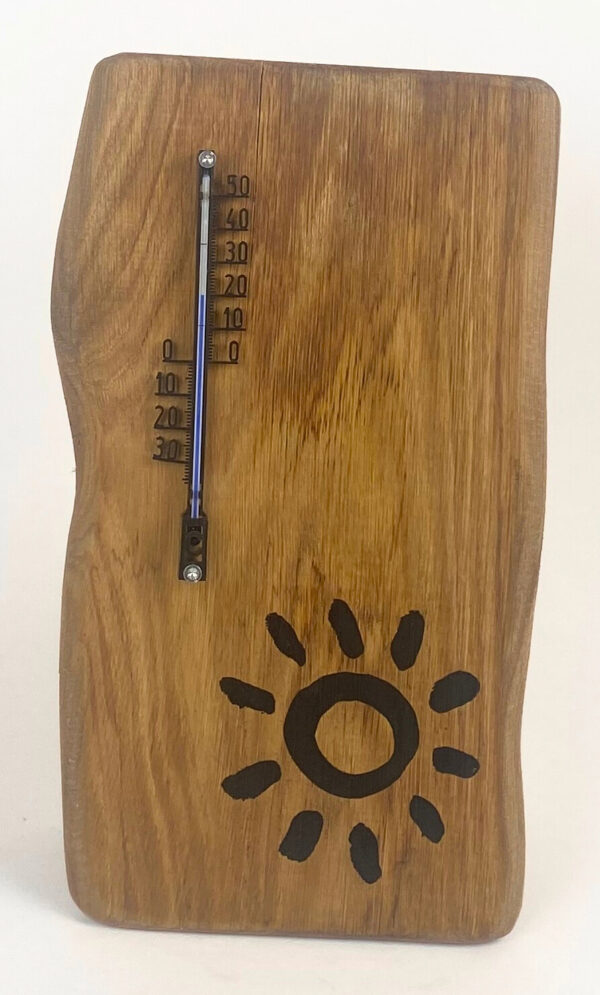 Zonnige temperatuurmeter